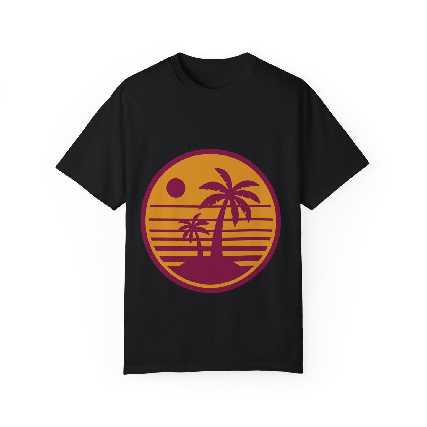 Retro Palm Tree Sunset Unisex T-Shirt