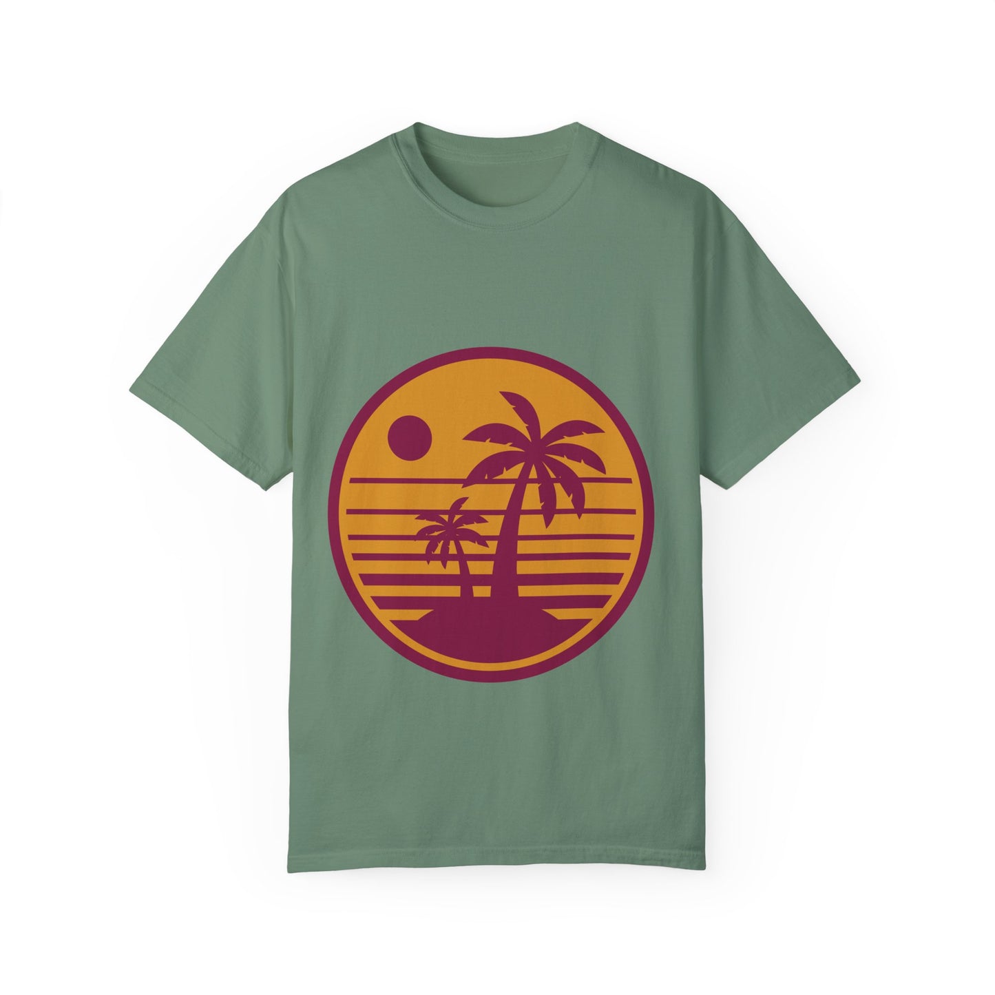 Retro Palm Tree Sunset Unisex T-Shirt