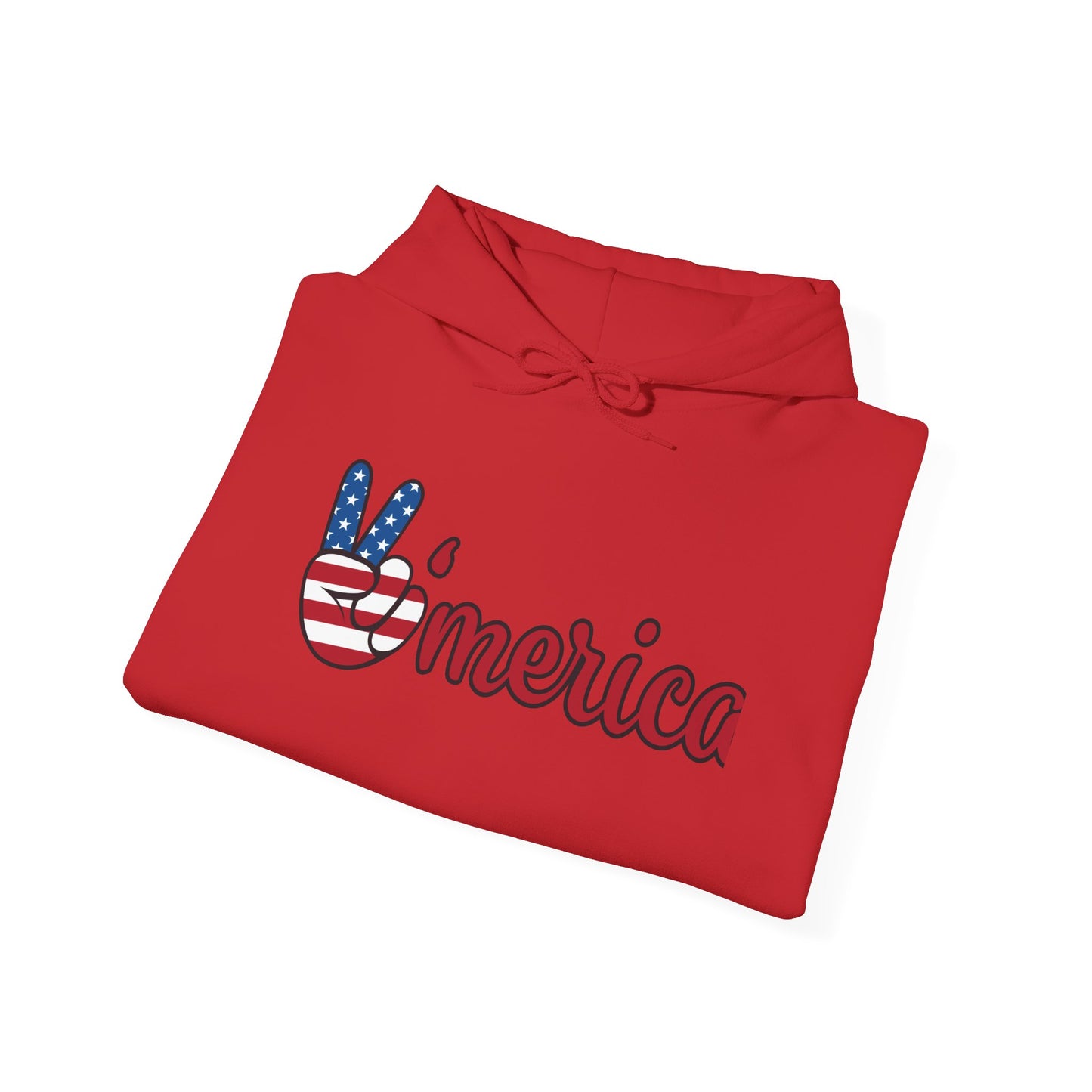 Peaceful America Unisex Hoodie - Heavy Blend™ Sweatshirt