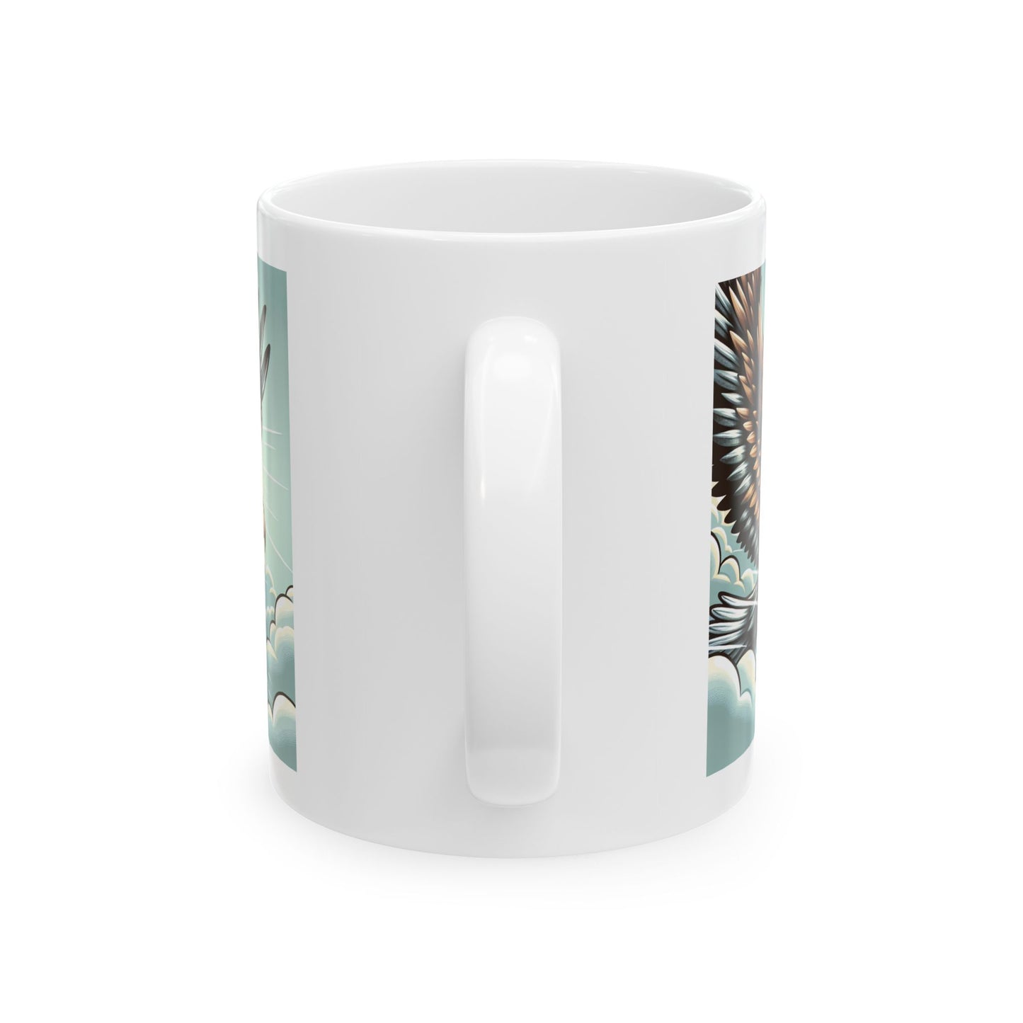 Majestic Eagle Ceramic Mug - 11oz & 15oz | Nature-Inspired Coffee Cup