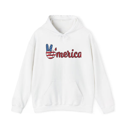 Peaceful America Unisex Hoodie - Heavy Blend™ Sweatshirt