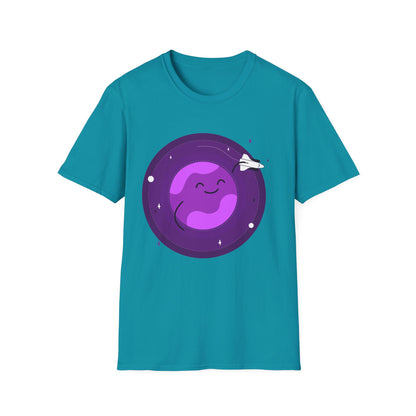 Cute Smiling Planet Unisex T-Shirt