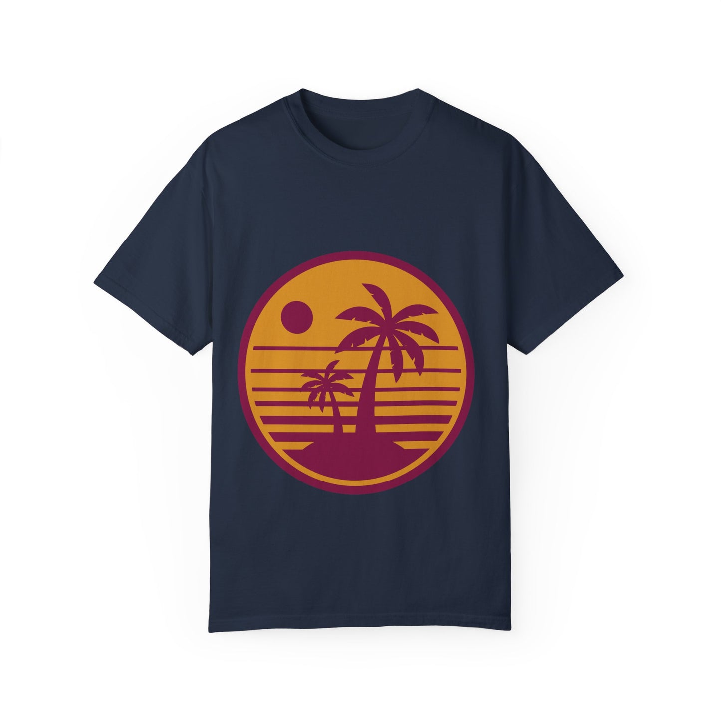 Retro Palm Tree Sunset Unisex T-Shirt