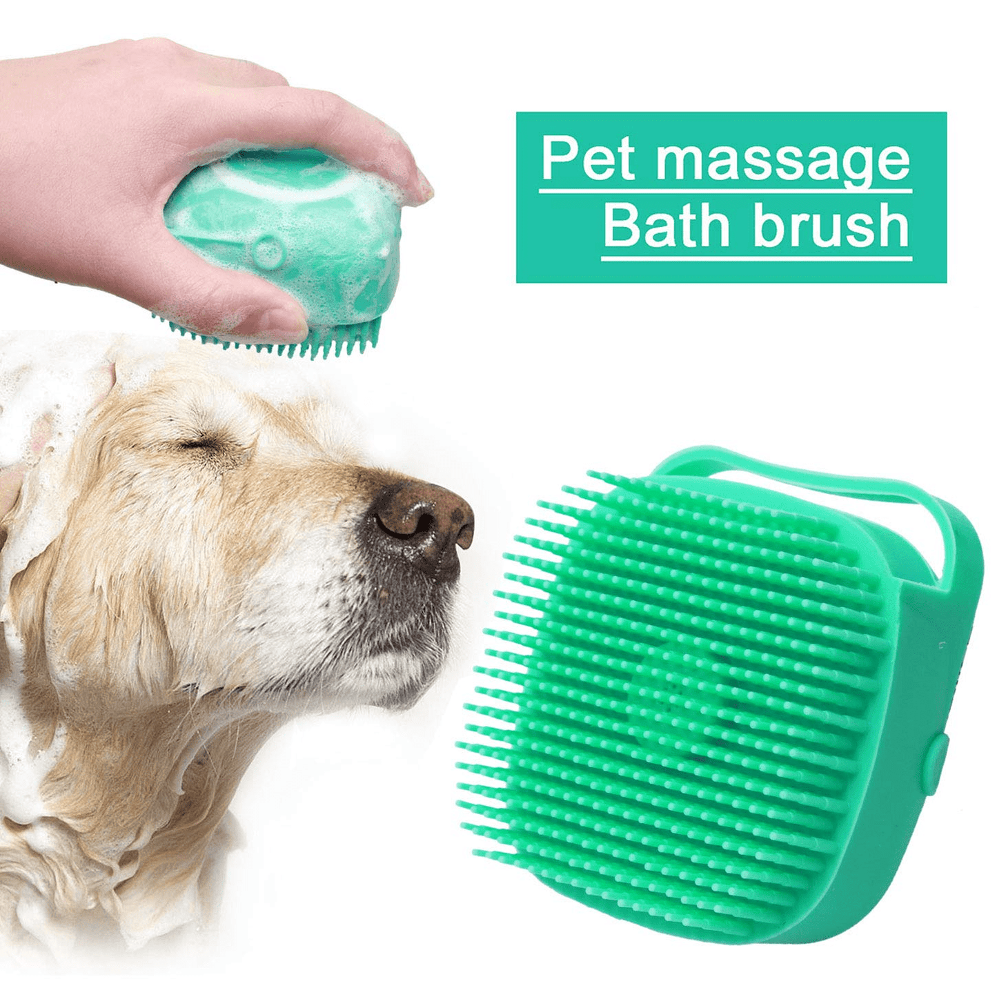 Pet Dog Shampoo Massager Brush Cat Massage Comb Mağazam