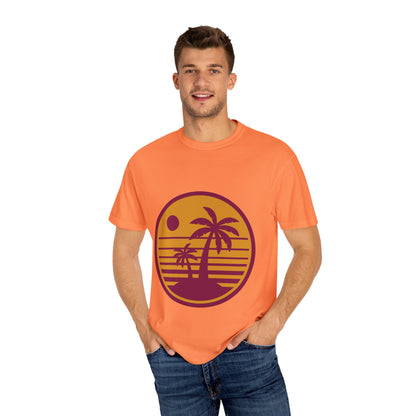 Retro Palm Tree Sunset Unisex T-Shirt