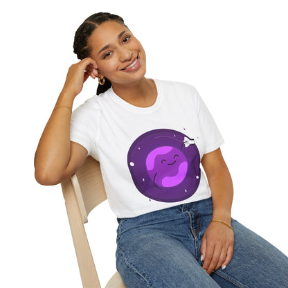 Cute Smiling Planet Unisex T-Shirt