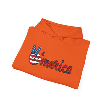 Peaceful America Unisex Hoodie - Heavy Blend™ Sweatshirt