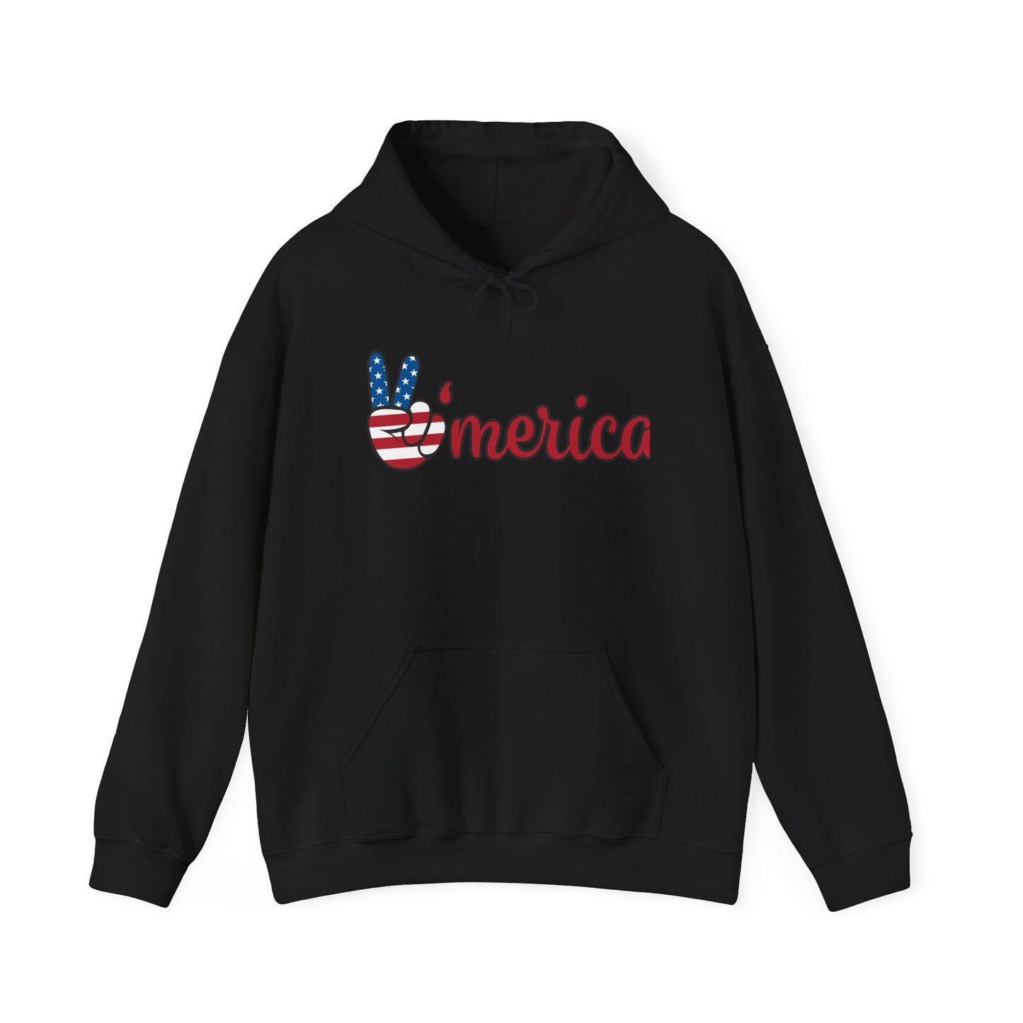 Peaceful America Unisex Hoodie - Heavy Blend™ Sweatshirt