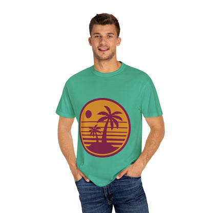 Retro Palm Tree Sunset Unisex T-Shirt