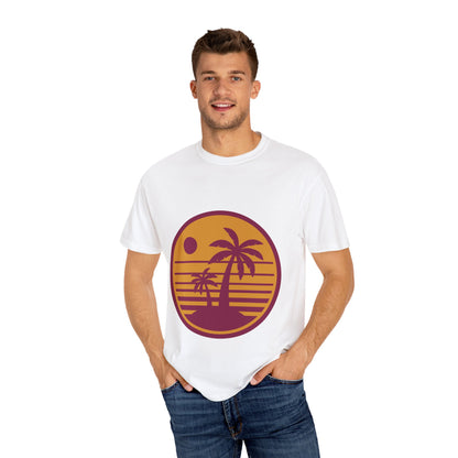 Retro Palm Tree Sunset Unisex T-Shirt