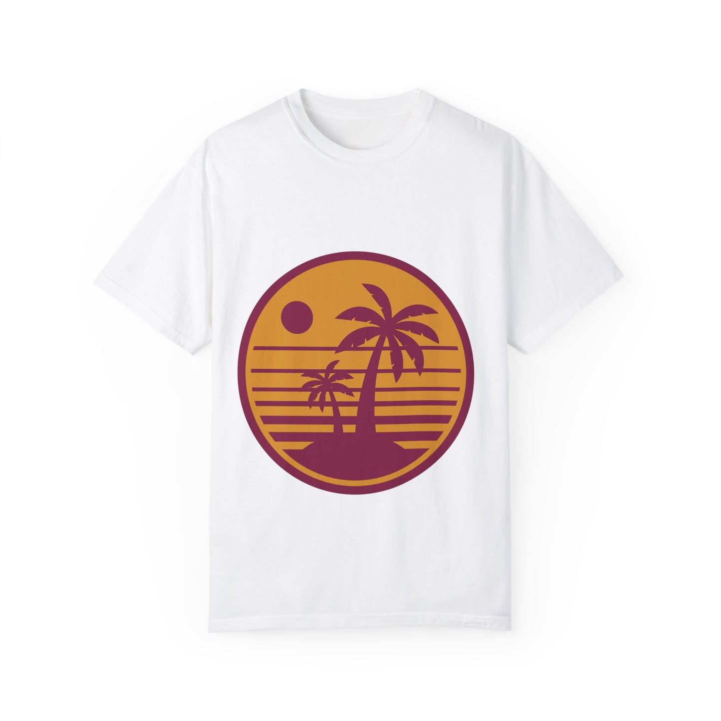 Retro Palm Tree Sunset Unisex T-Shirt